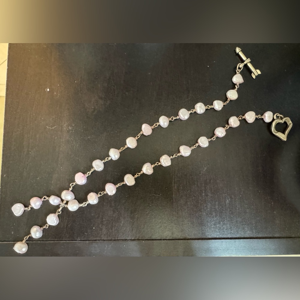 Elegant Pink Pearl Necklace